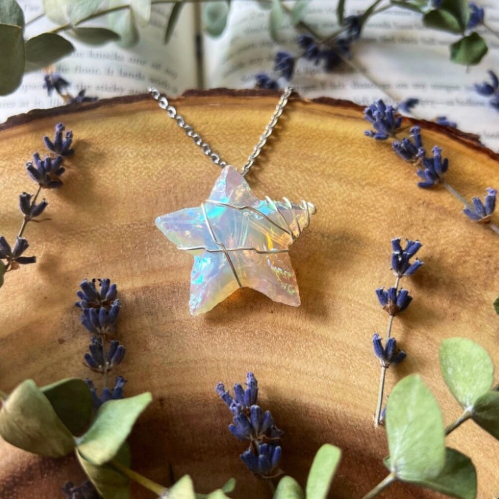 Aura Opalite Star Necklace